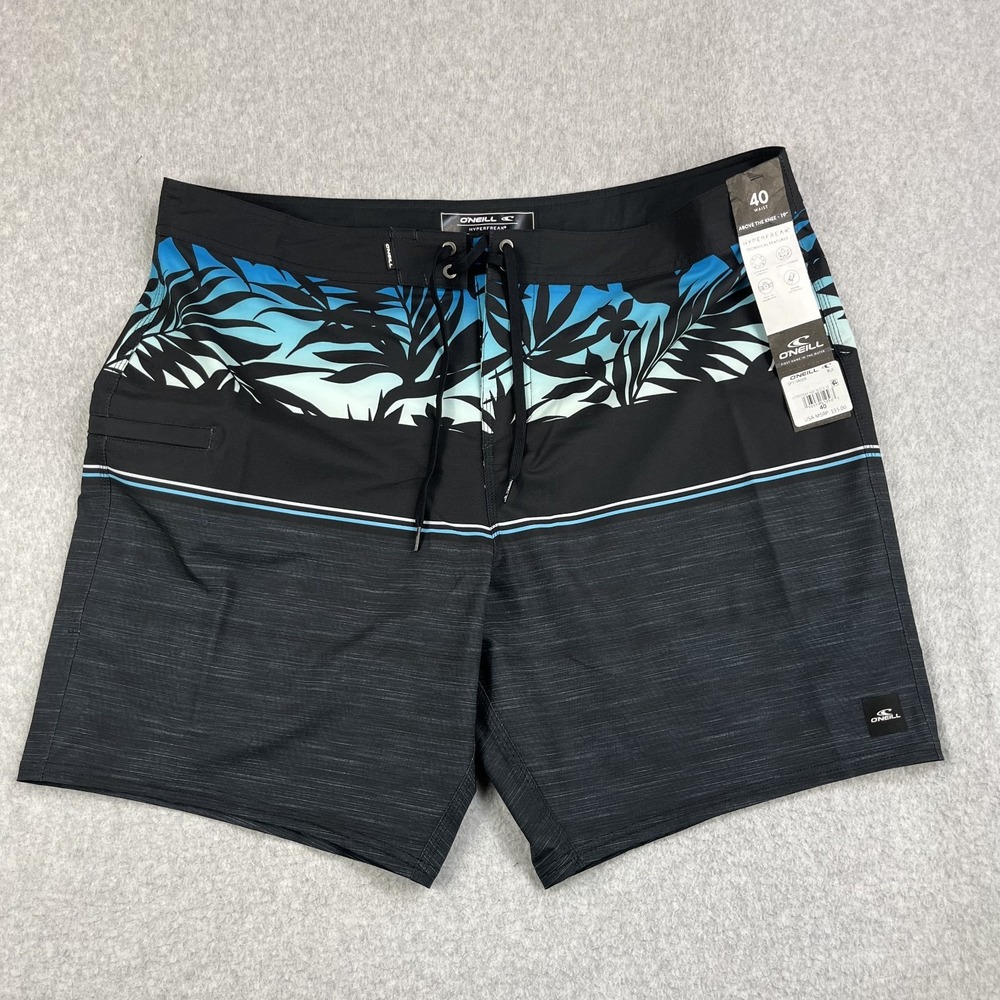 O'Neill Hyperfreak Heat Block Board Shorts Mens 40 Trunks Swimming Beach Flex